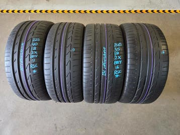 225/40/18 245/35/18 *RSC BRIDGESTONE ZOMERBANDEN 6,4/5,5MM, Ophalen, 18 inch, Gebruikt, Band(en)