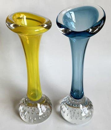 Aseda Glasbruk - Bo Borgstrom - Vaas (2) - bone vases - Glas