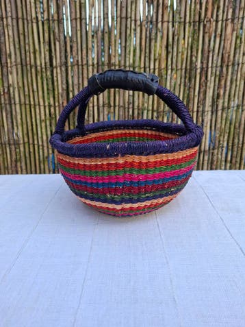 Bolgatanga fairtrade mandje klein, Verzenden, Nieuw