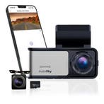 AutoSky 4K Dashcam met Achtercamera GPS WiFi Nachtzicht 64GB, Auto diversen, Dashcams, Verzenden, Nieuw
