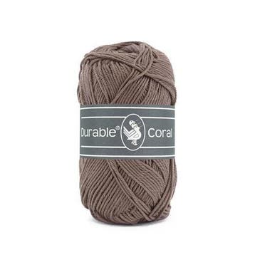 Durable Coral 343 Warm Taupe - Haakgaren / Breigaren, Hobby en Vrije tijd, Breien en Haken, Ophalen of Verzenden, Nieuw, Breien of Haken