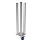FORTEX STAGE750 Quattro poot met zwenkwiel/rem podiumhoogte, Verzenden, Nieuw
