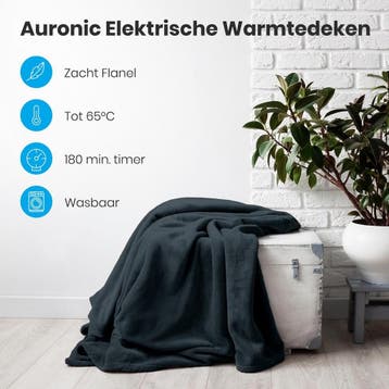 2dekans | Auronic Elektrische Warmtedeken - 2 Persoons - 3, Ophalen of Verzenden, Zo goed als nieuw