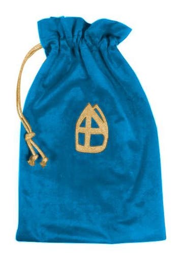 Pepernotenzak met mijter turquoise, Diversen, Sinterklaas, Verzenden, Nieuw