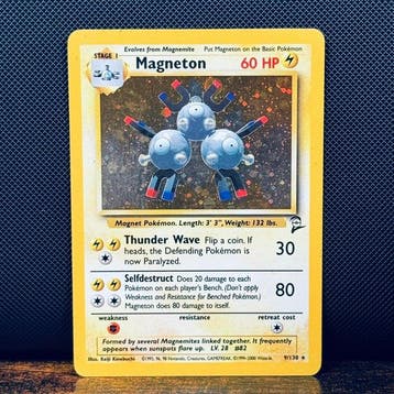 Pokémon Card - Magneton Holo 9 – Pokémon, Nieuw