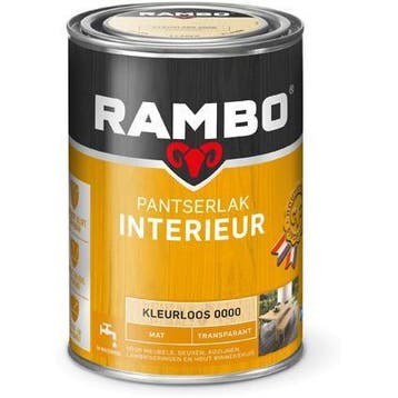 Rambo Pantserlak Interieur - Warm wenge 0776 Zijdeglans T..., Overige kleuren, Nieuw, Ophalen of Verzenden, Lak