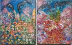 Katarzyna Zbek - Trawy DYPTYK, Antiek en Kunst, Kunst | Schilderijen | Klassiek