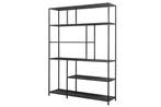 Moderne boekenkast SLIM LINE 185x135cm grafiet metalen frame, Ophalen of Verzenden, Nieuw