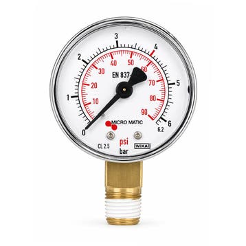 Micro Matic manometer 0-4 bar, Ophalen of Verzenden