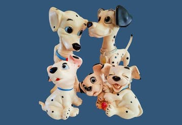101 Dalmatians - 4 Figurine - 1960, Verzamelen, Nieuw