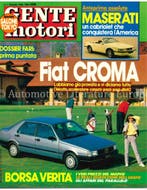 1986 GENTE MOTORI MAGAZINE 01 ITALIAANS, Nieuw, Author