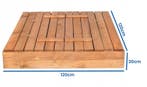 Houten Zandbak | 120x120 | Laatste Stuks!, Tuin en Terras, Nieuw, Ophalen of Verzenden, Hout, 100 tot 200 cm