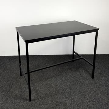 Zwarte Bartafel - 111 x 140 x 80 cm, Ophalen of Verzenden, Gebruikt