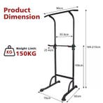 Power Tower Dip Station Verstelbare Pull Up Bar Home Gym, Sport en Fitness, Fitnessapparatuur, Verzenden, Nieuw