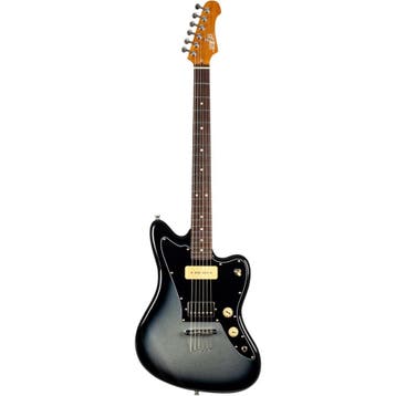 Jet JJ-350 Moonburst Baritone Offset Elektrische Gitaar Grey, Ophalen of Verzenden, Nieuw