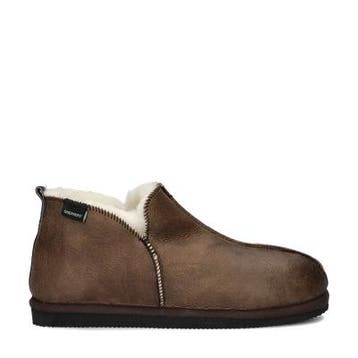Shepherd Anton pantoffels voor heren in het Bruin, Bruin, Verzenden, Nieuw, Shepherd