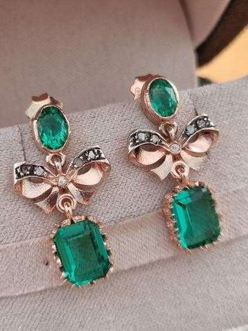 Zonder minimumprijs - Oorbellen - 9 kt. Zilver, Roségoud, Sieraden, Tassen en Uiterlijk, Oorbellen, Nieuw