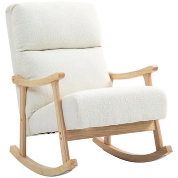 TRUUSK Ergonomische Schommelstoel - Fauteuil Met Fluweelacht, Verzenden, Nieuw