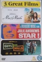 Man of la Mancha + Star + Guys and Dolls    Gratis verzenden, Cd's en Dvd's, Dvd's | Tv en Series, Verzenden, Alle leeftijden