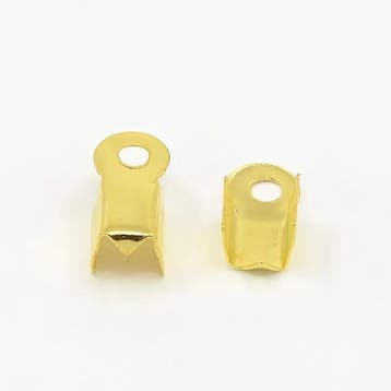 10 x Metalen veterklemmen 9 x 3,5 x 4 mm – oogje 2 mm –, Ophalen of Verzenden, Nieuw, Kraal
