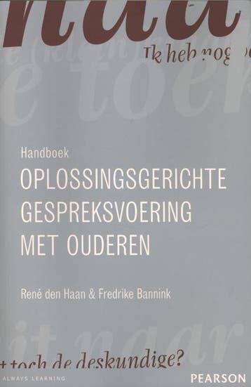 Handboek oplossingsgerichte gespreksvoering met ouderen, Boeken, Verzenden, Zo goed als nieuw, René den Haan