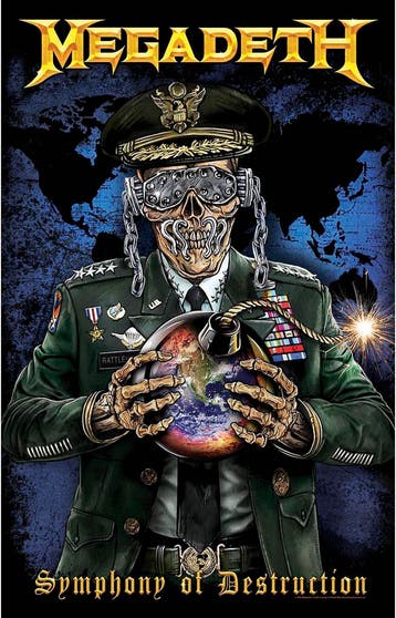 Megadeth Symphony Of Destruction Textiel Poster off. merch., Ophalen of Verzenden, Nieuw, Poster, Artwork of Schilderij