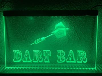 Dart bar darten neon bord lamp LED cafe verlichting reclame, Verzamelen, Merken en Reclamevoorwerpen, Verzenden, Nieuw