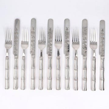 Wang Hing Co. - Bestekset (12) - .900 zilver