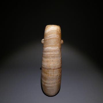 Oud-Egyptisch Albast Alabastron. 17,5 cm hoog. Ptolemaïsche, Verzamelen, Mineralen en Fossielen