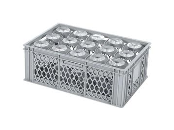 BASIC glazenkrat - 600 x 400 x H 224 mm voor 15 glazen -, Ophalen of Verzenden, Nieuw