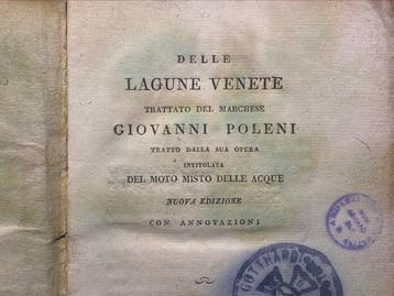Poleni, Giovanni - Delle Lagune Venete - 1817, Antiek en Kunst