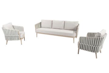 Eva loungeset latte - Taste 4SO 4 Seasons Outdoor Japandi, Tuin en Terras, Bank, 5 zitplaatsen, Verzenden, Loungeset