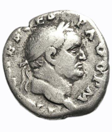 Romeinse Rijk. Vespasian (69-79 n.Chr.). Denarius Rome, Postzegels en Munten
