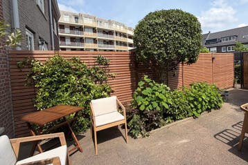 Tuinscherm Hardhout fijn lamel Keruing premium KD, Ophalen of Verzenden, Nieuw