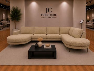 JC Furniture Cozy Hoekbank U-Bank Nieuw Zelf Samenstellen, Ophalen of Verzenden, 150 cm of meer, Vierpersoons of meer, 300 cm of meer