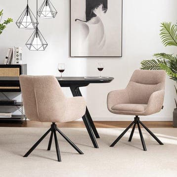 2dekans | Furnihaus Olivia - Draaibare Eetkamerstoel -, Ophalen of Verzenden, Zo goed als nieuw