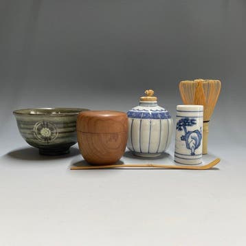 Tea Ceremony Set - Chawan (6) - Theebol - Natsume - Chashaku