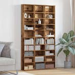 vidaXL CD Kast met plank Oud hout 101 x 23 x 177,5 cm, Huis en Inrichting, Woonaccessoires | Cd- en Dvd-rekken, Verzenden, Nieuw
