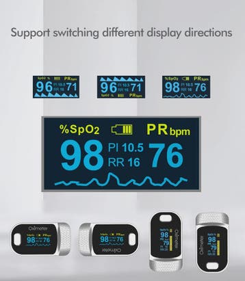Vinger Pulse Oximeter met OLED Display - Meet Zuurstofsatura, Verzenden, Nieuw