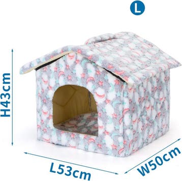 Kattenmand - Kattenhuis - Wigwam - Grijs - Nobleza •, Verzenden, Zo goed als nieuw