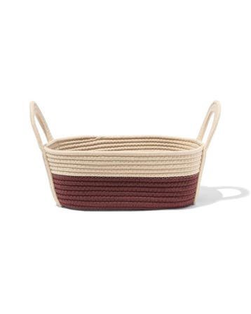 HEMA Mand 34x13cm touw beige, Verzenden, Nieuw