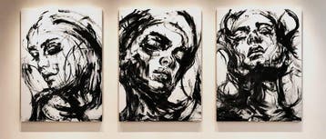 D. Witschkanow -  „Veiled Emotions“ – Triptychon  I (XXL)
