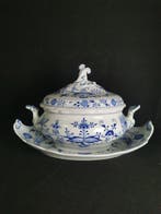 Meissen - Cipolla blu - Ciotola grande con coperchio -L 43, Antiek en Kunst