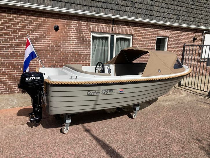 Corsiva 520 met Suzuki 15 pk | Vaarklaar | Compleet |, Watersport en Boten, Sloepen, Nieuw, Binnenboordmotor, Polyester, Benzine