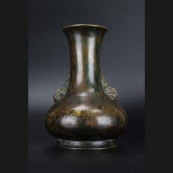 Vaas - Brons - China - Qing Dynastie (1644-1911) - 17th