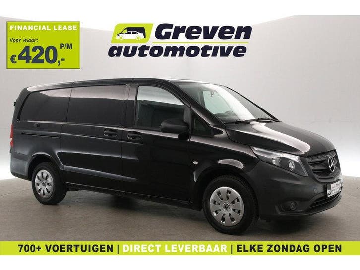 Mercedes-Benz Vito 114 CDI Lang | Aut. | Airco | Cruise |, Auto's, Bestelauto's, Automaat, Diesel, Zwart, Mercedes-Benz