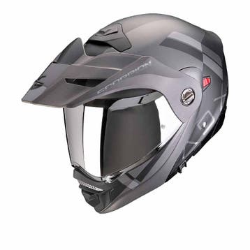 Scorpion ADX-2 Galane Mat Zwart Zilver Adventure helm, Motoren, Nieuw met kaartje, Overige merken, Heren, Offroadhelm
