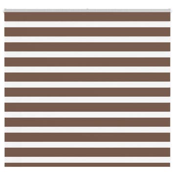 vidaXL Zebra rolgordijn 160x100 cm stofbreedte 155,9cm, Verzenden, Nieuw, Bruin