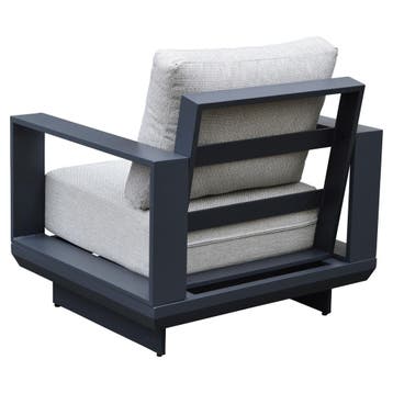 Avellino lounge tuinstoel aluminium antraciet soft grey, Tuin en Terras, Tuinstoelen, Ophalen of Verzenden, Nieuw, Aluminium