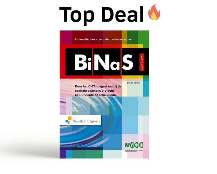 Binas 6e HAVO/VWO informatieboek, 9789001817497, Boeken, Studieboeken en Cursussen, Beta, Niet van toepassing, Zo goed als nieuw